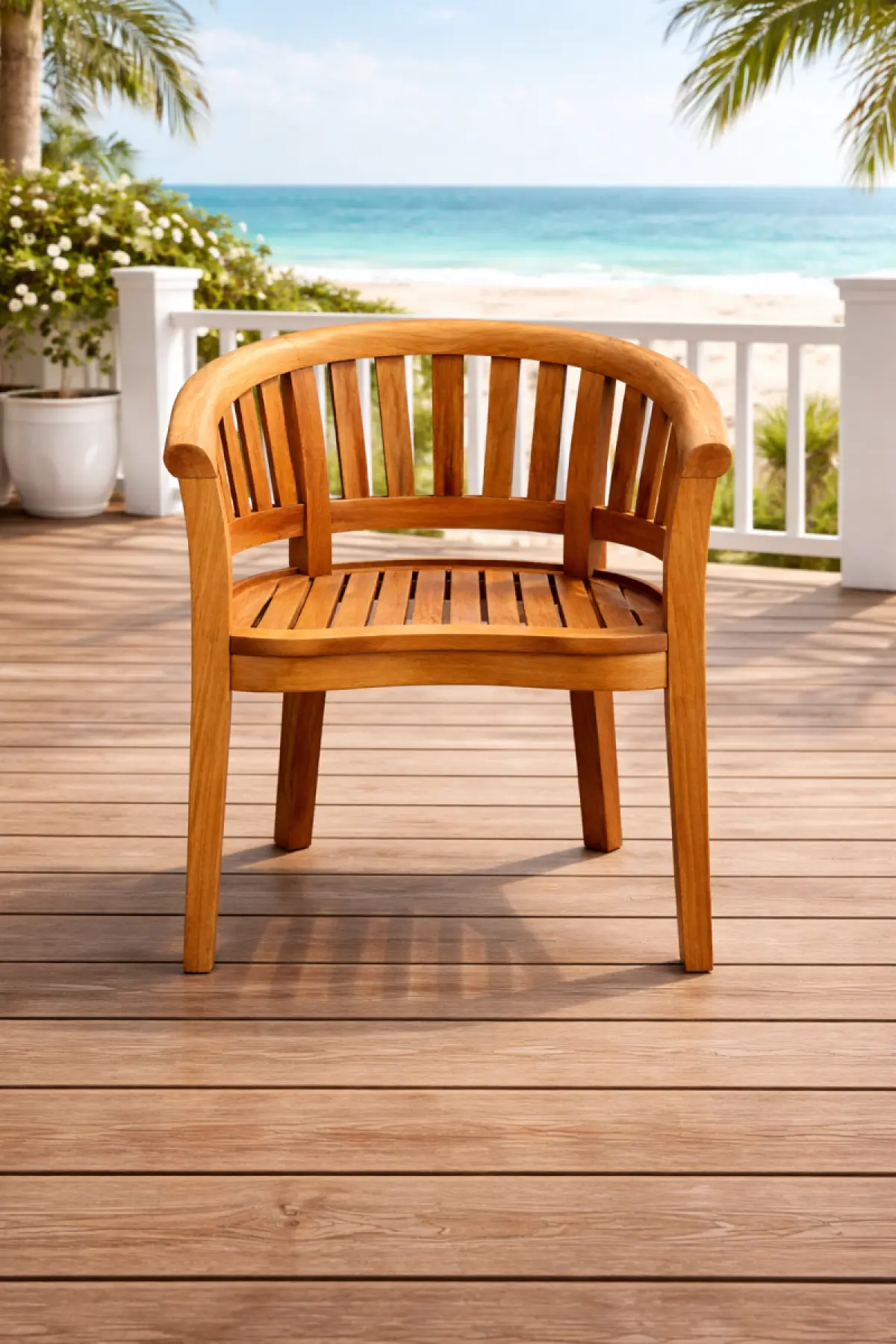 Gartenstuhl aus Teakholz Brundi