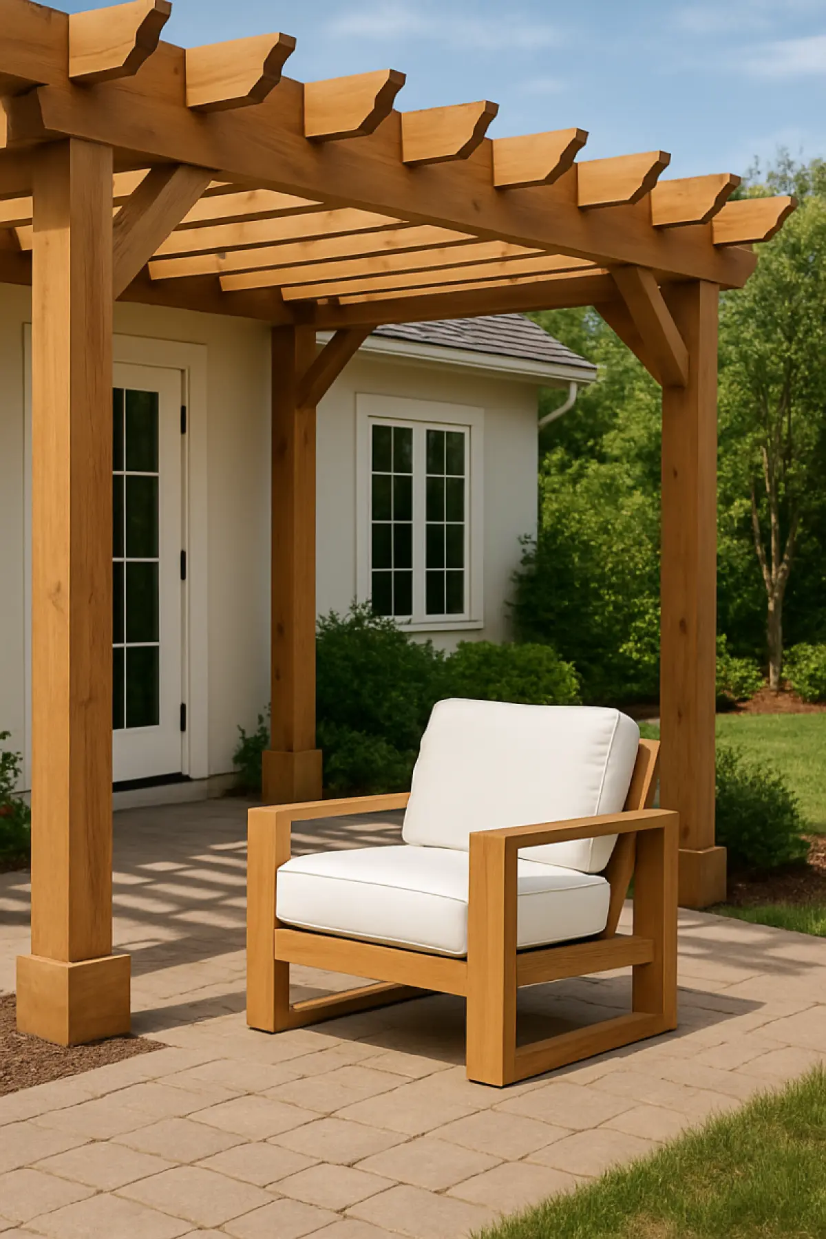 Gartenstuhl aus Teakholz Bumbala