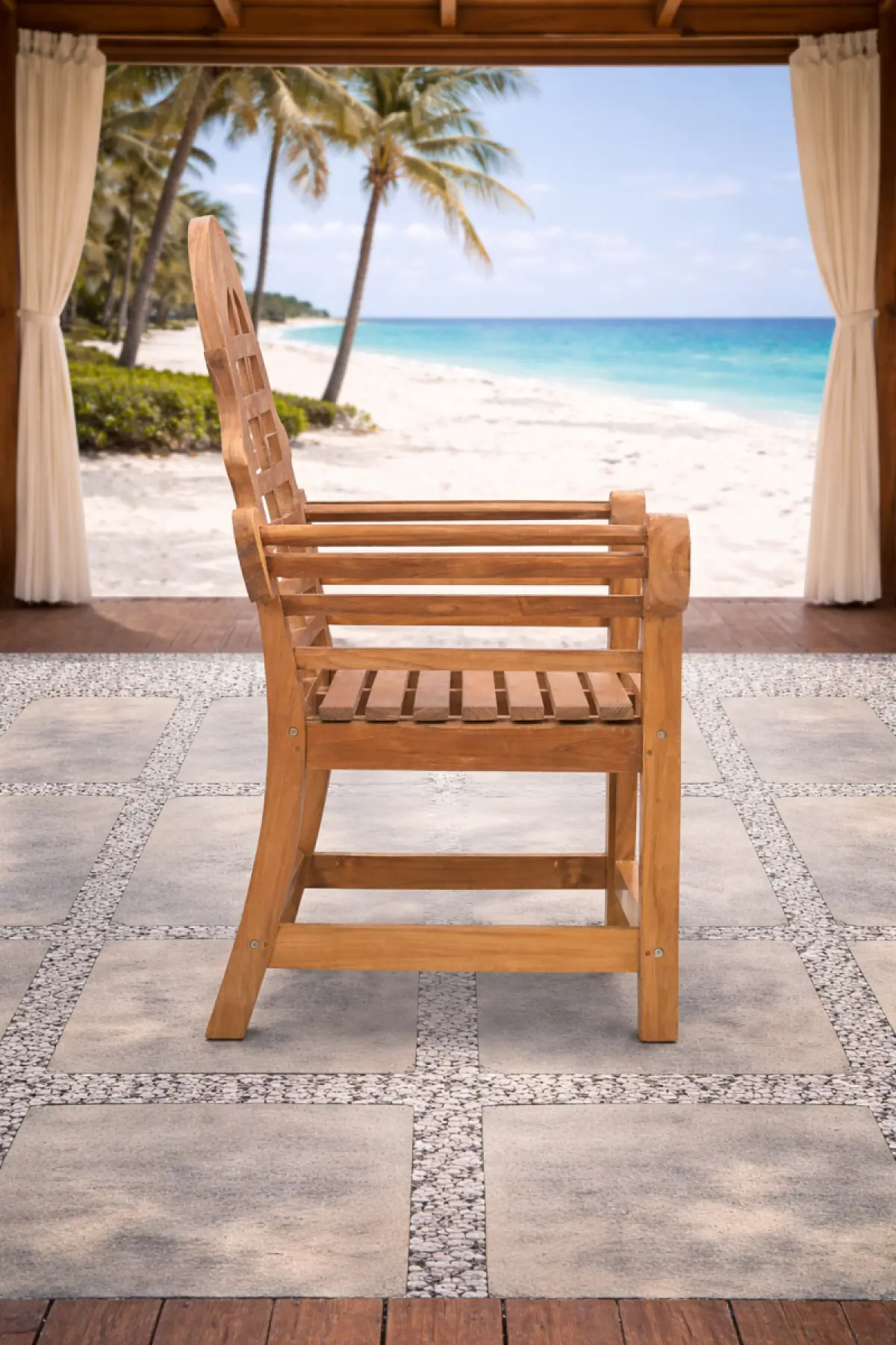 Gartenstuhl aus Teakholz Chester