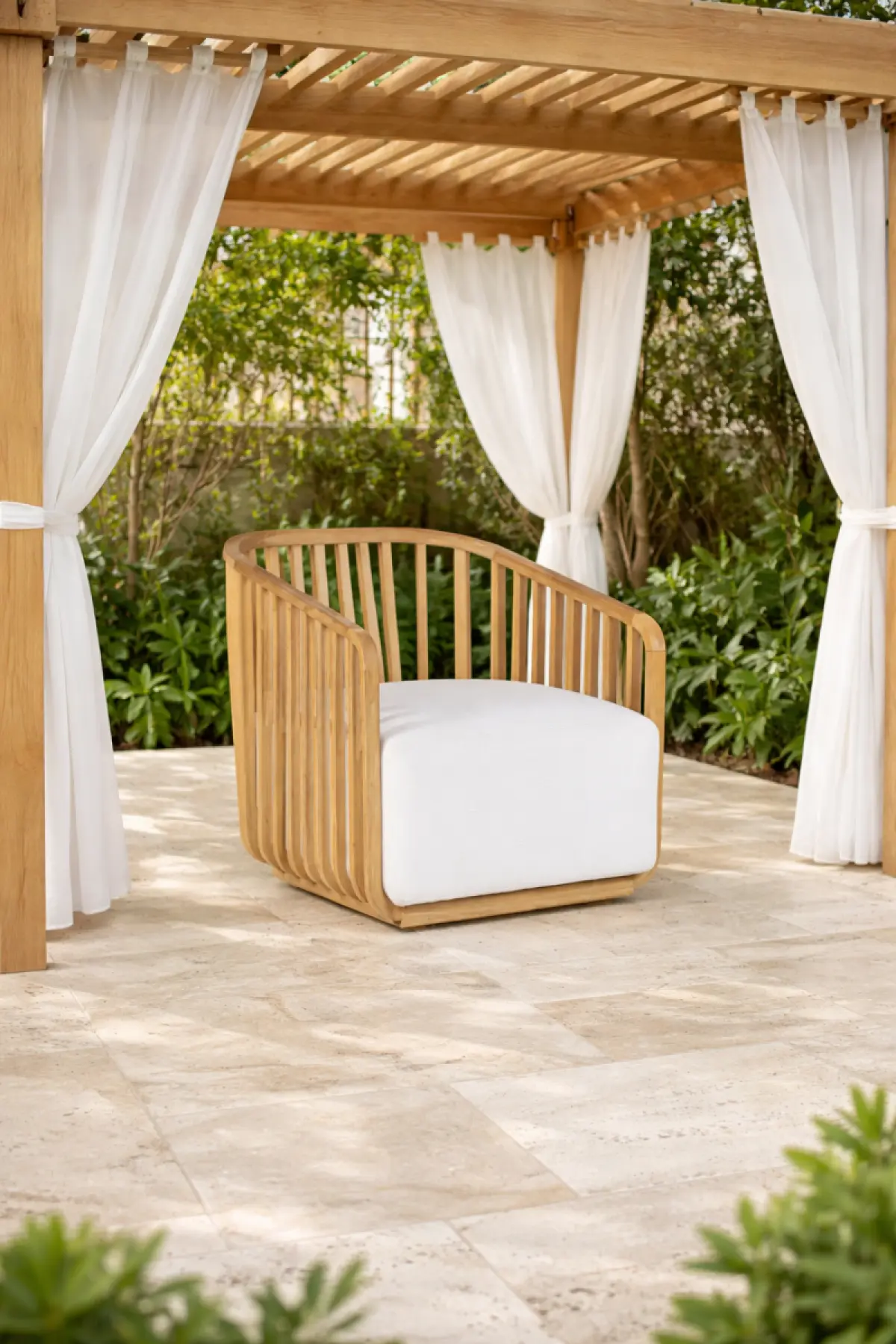 Gartenstuhl aus Teakholz Lara