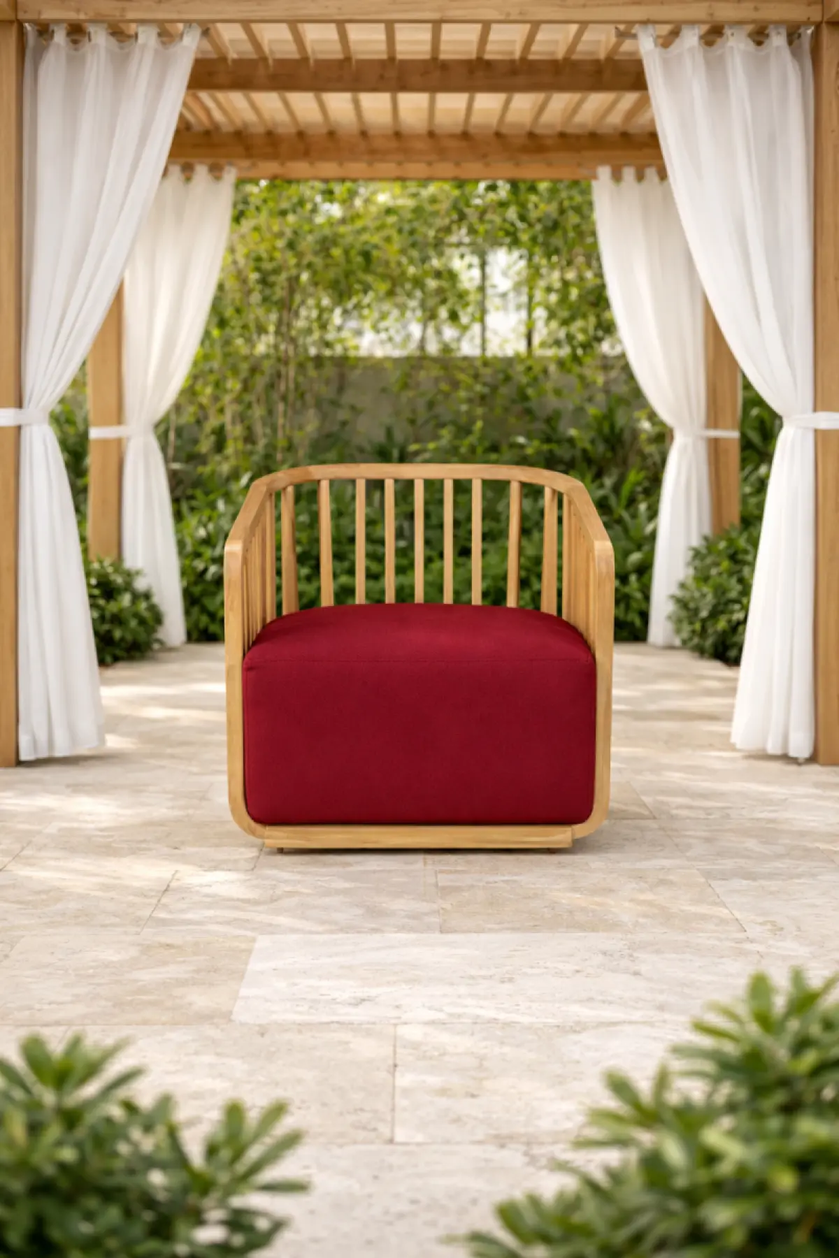 Gartenstuhl aus Teakholz Lara