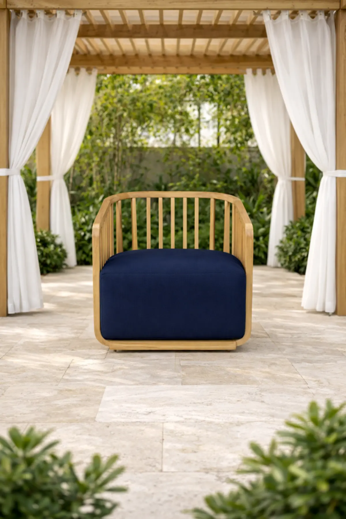 Gartenstuhl aus Teakholz Lara