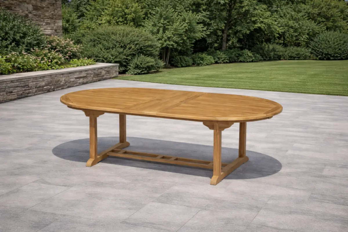 Gartentisch Rovello Oval Doppel Ausziehbar