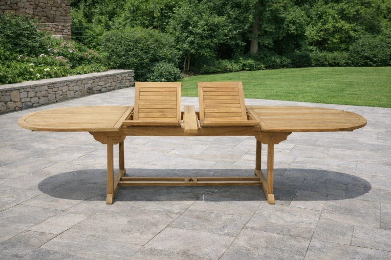 Gartentisch Rovello Oval Doppel Ausziehbar