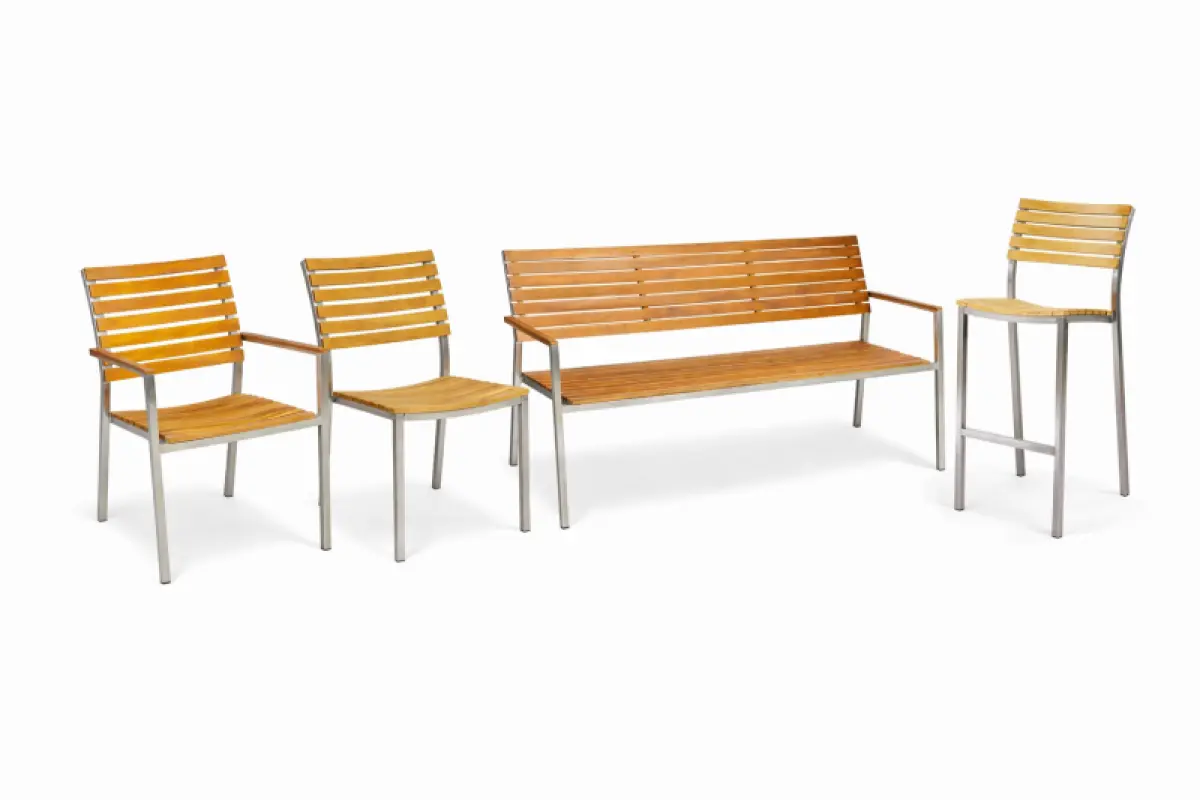 Gratenbank Kepa aus Teakholz 