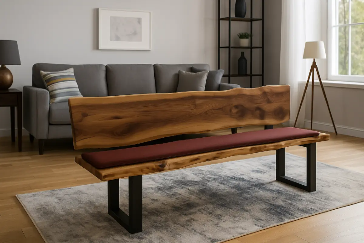 Indoor Bank Kaman Natur Kantig