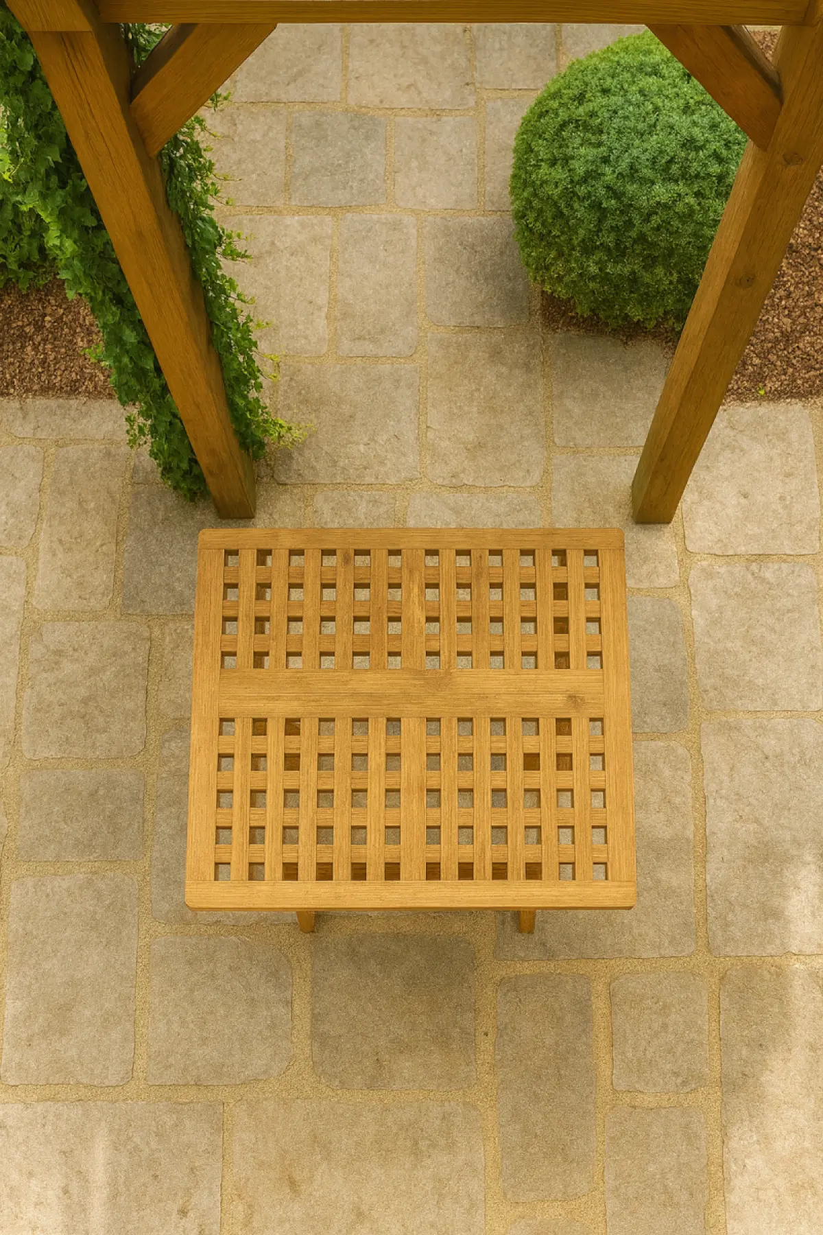 Klappbarer Beistelltisch Kare Rechteckig