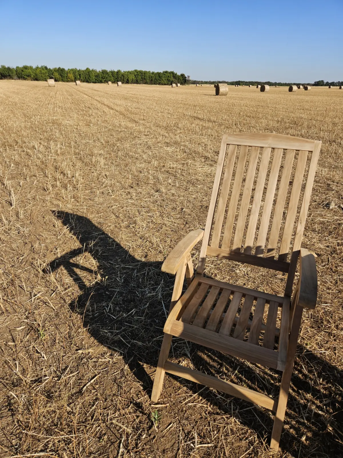 Klappbarer Gartenstuhl  aus Teakholz Hochlehner Loco