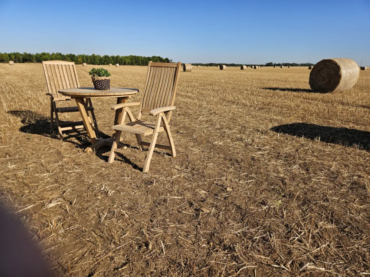 Klappbarer Gartenstuhl aus Teakholz Hochlehner Porto