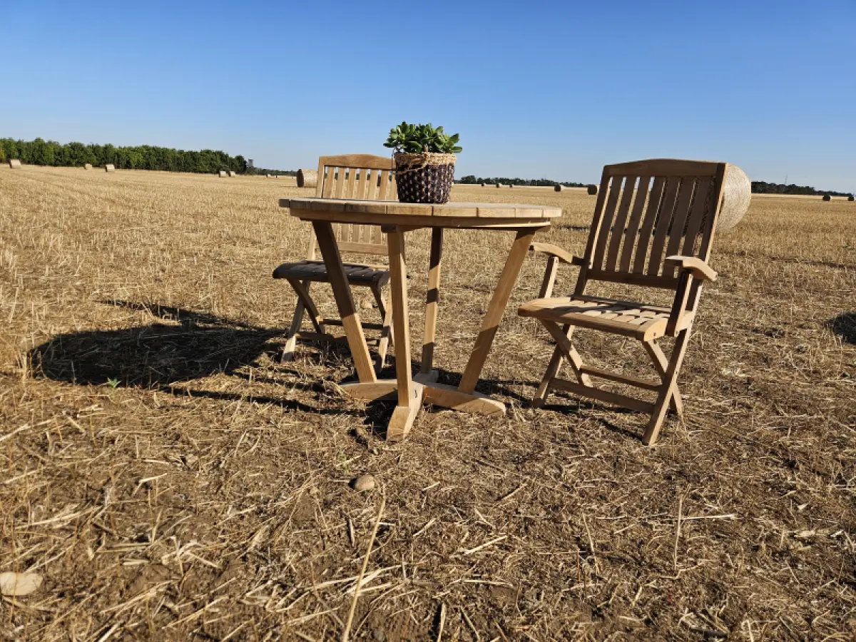 Klappbarer Gartenstuhl  Loco mit Armlehne 