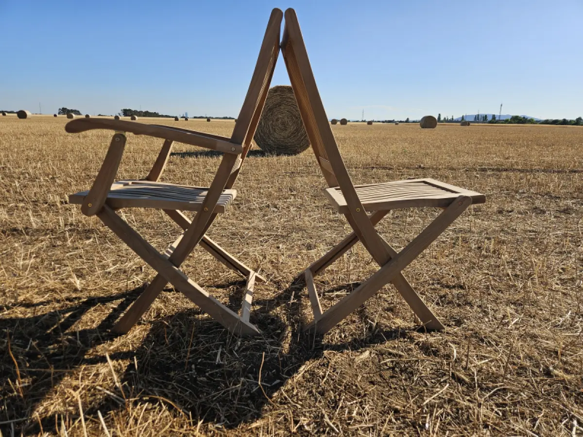 Klappbarer Gartenstuhl  Porto mit Arm