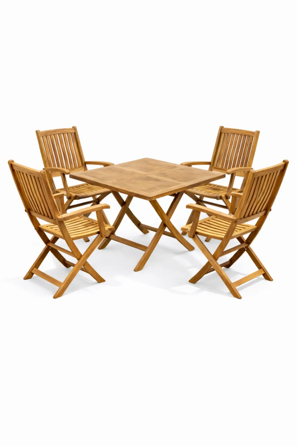 Klappbares eckiges Garten-Set Pula