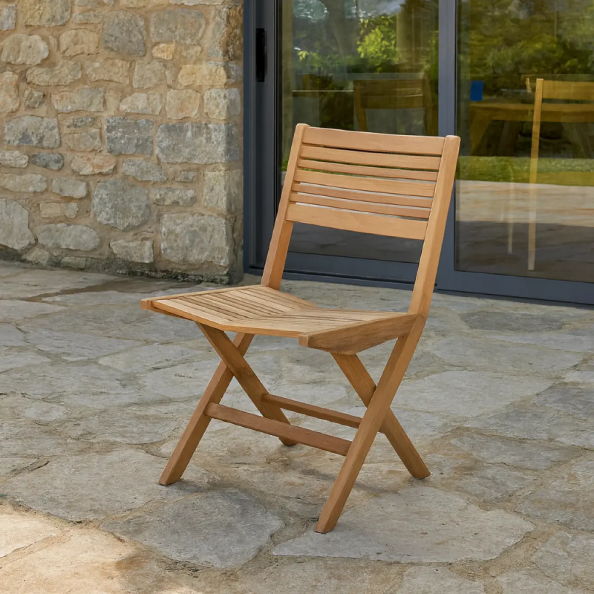 Klappstuhl aus Teakholz Zeta