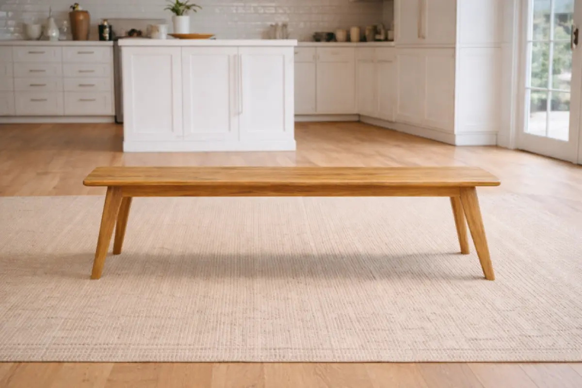 Massivholzbank Napoli ohne Rückenlehne