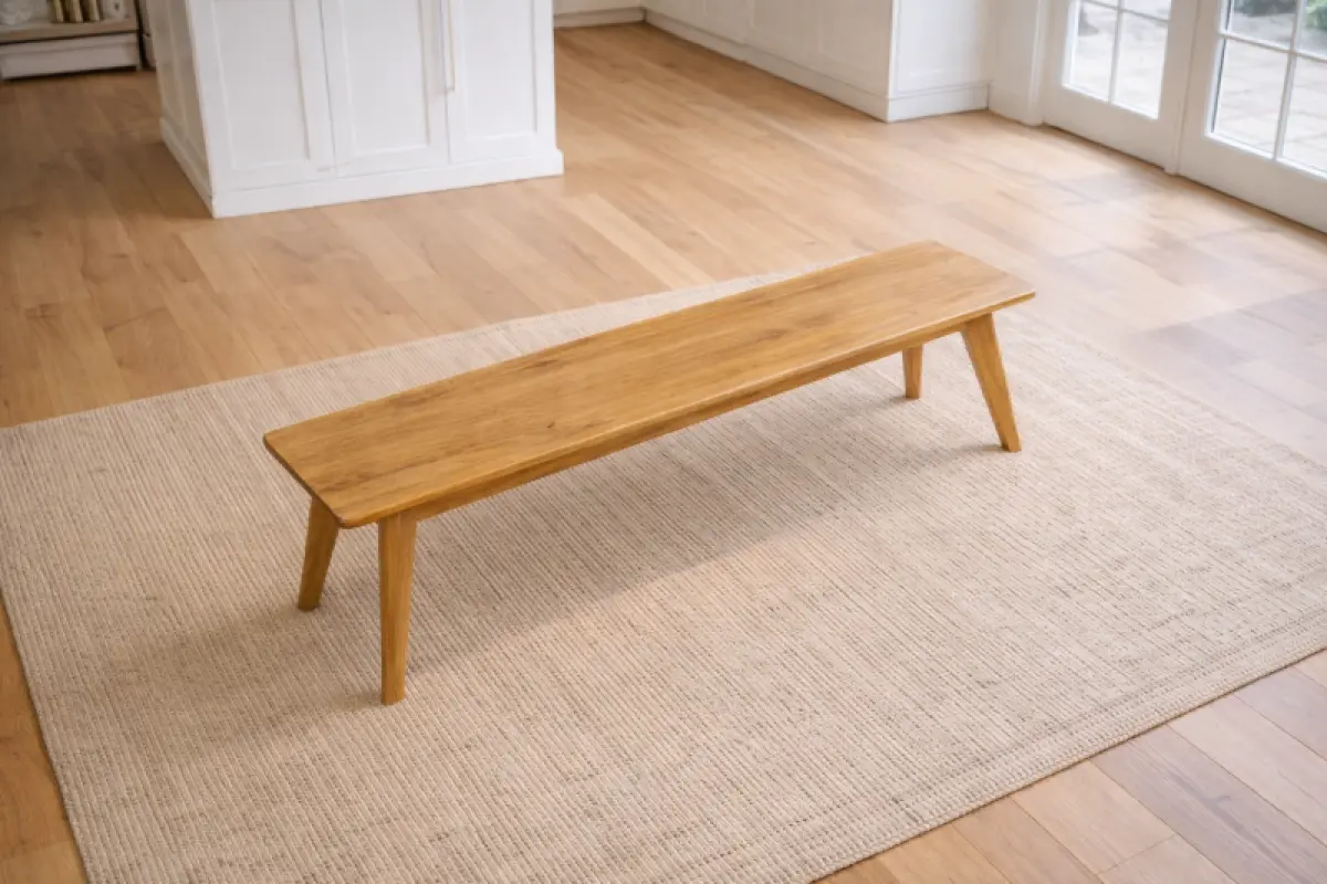 Massivholzbank Napoli ohne Rückenlehne