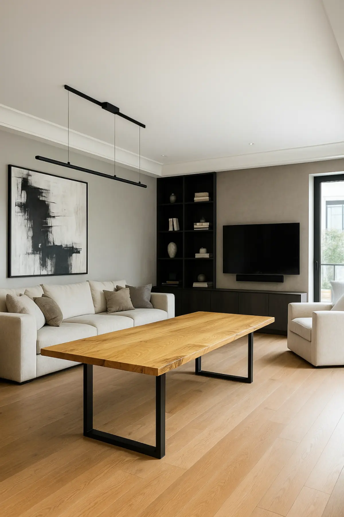 Massivhoztisch Mesche Naturkantig