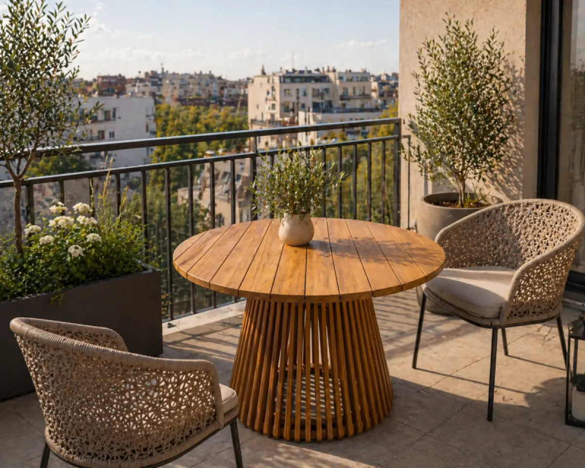 Rundtisch Morad aus Teakholz