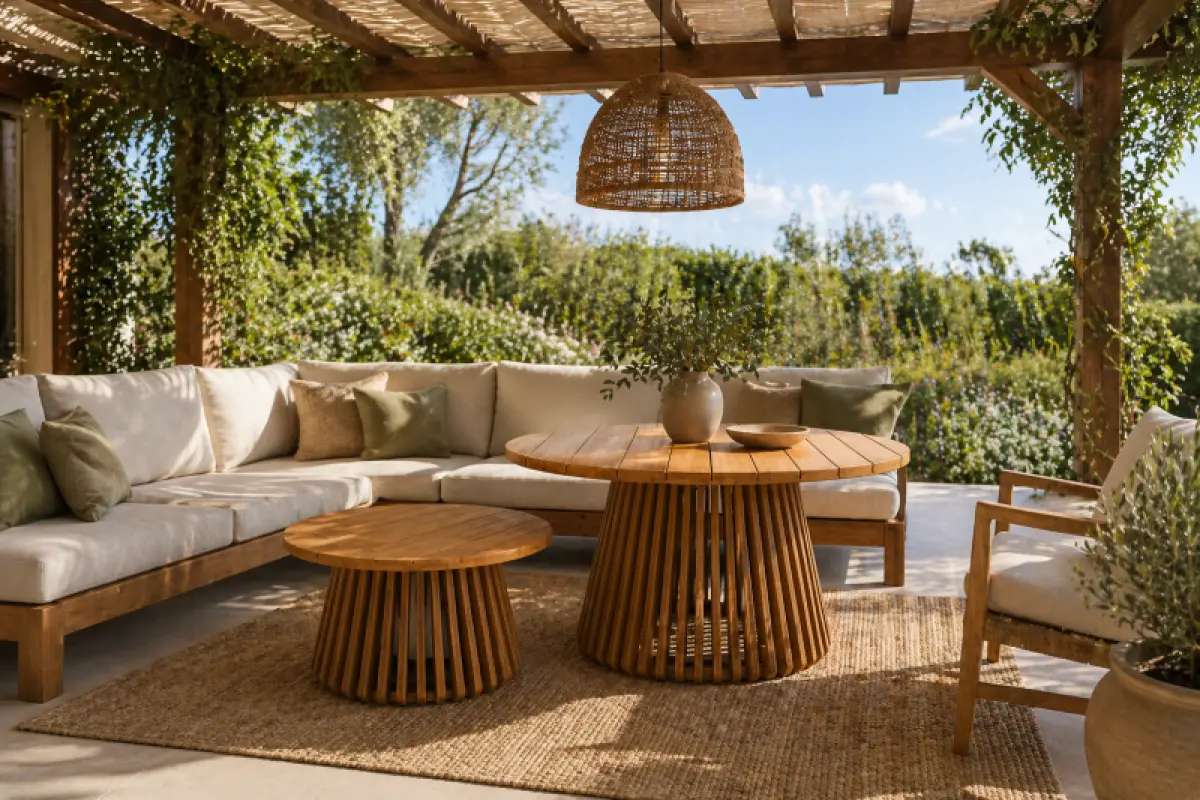 Rundtisch Morad aus Teakholz