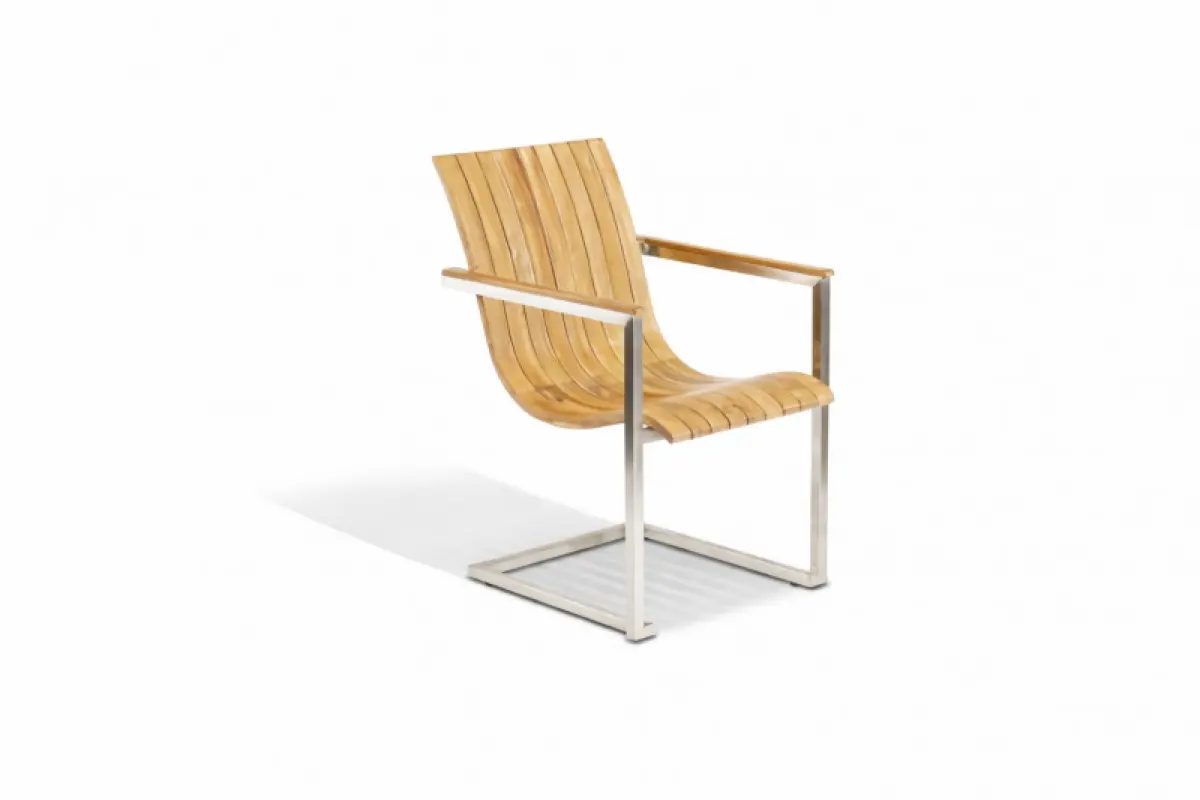 Schwing Garten-Stapelstuhl aus Teakholz Flamingo