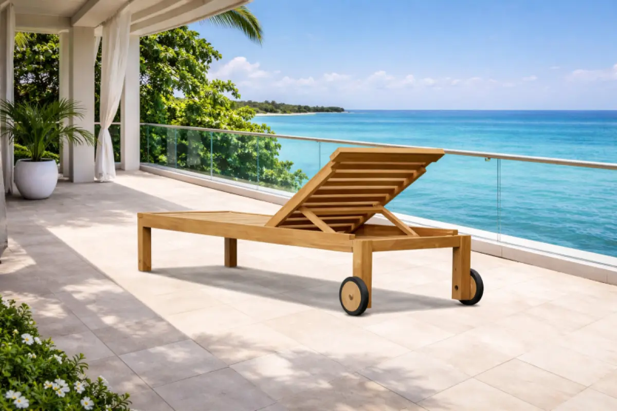 Sonnenliege aus Teakholz Almeria