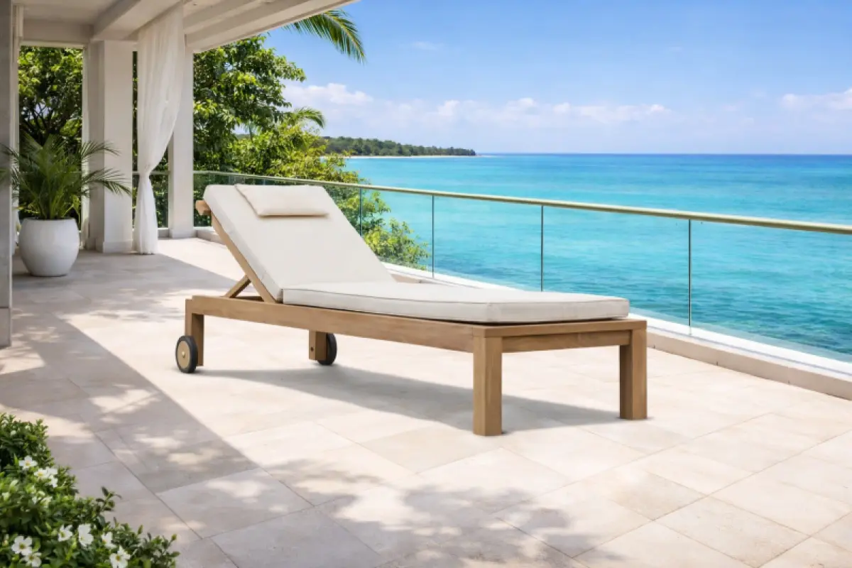 Sonnenliege aus Teakholz Almeria