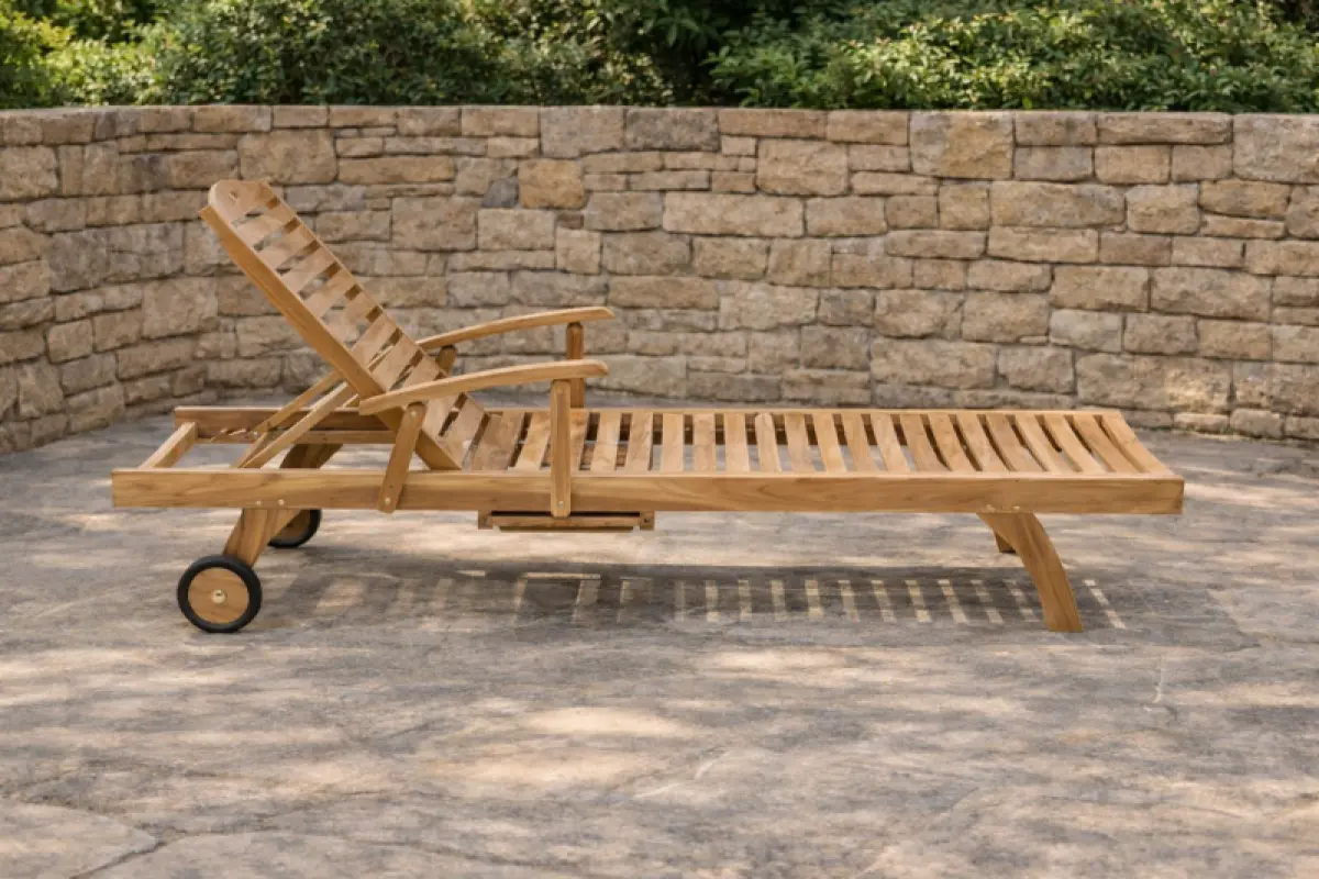 Sonnenliege aus Teakholz Conford 
