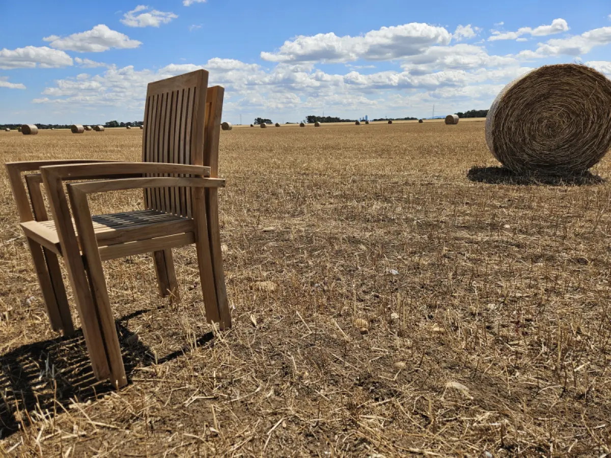 Stapelstuhl aus Teakholz Ramo