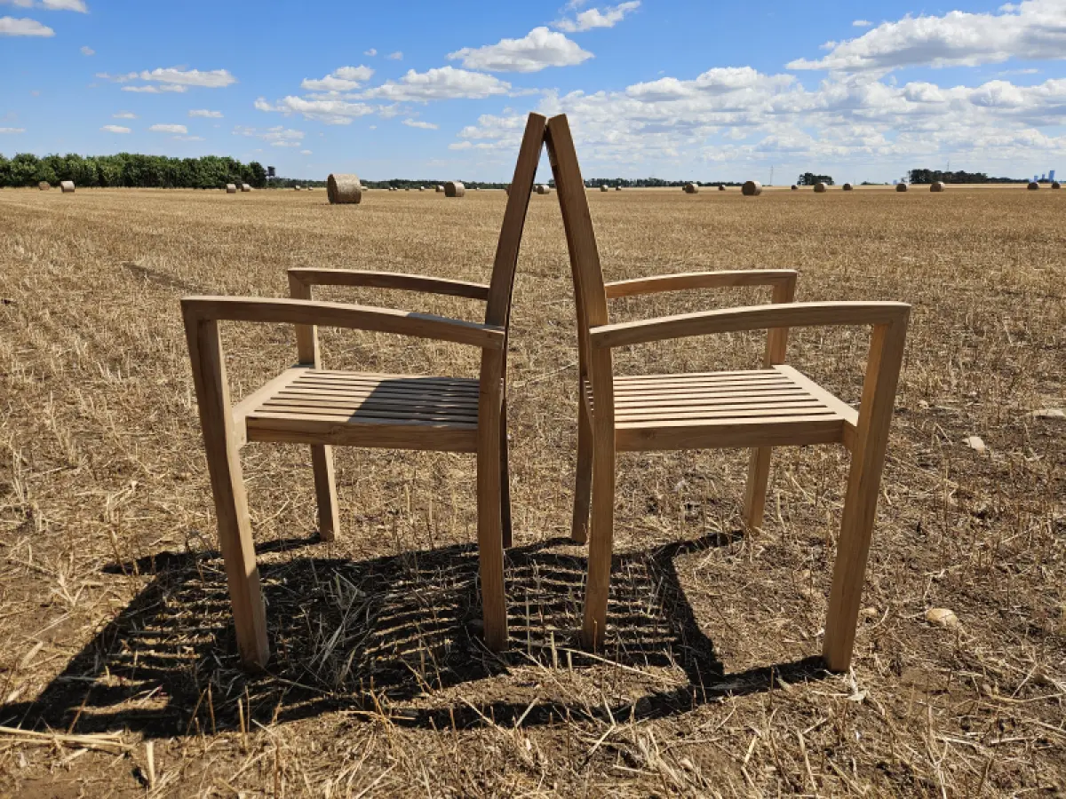 Stapelstuhl aus Teakholz Ramo
