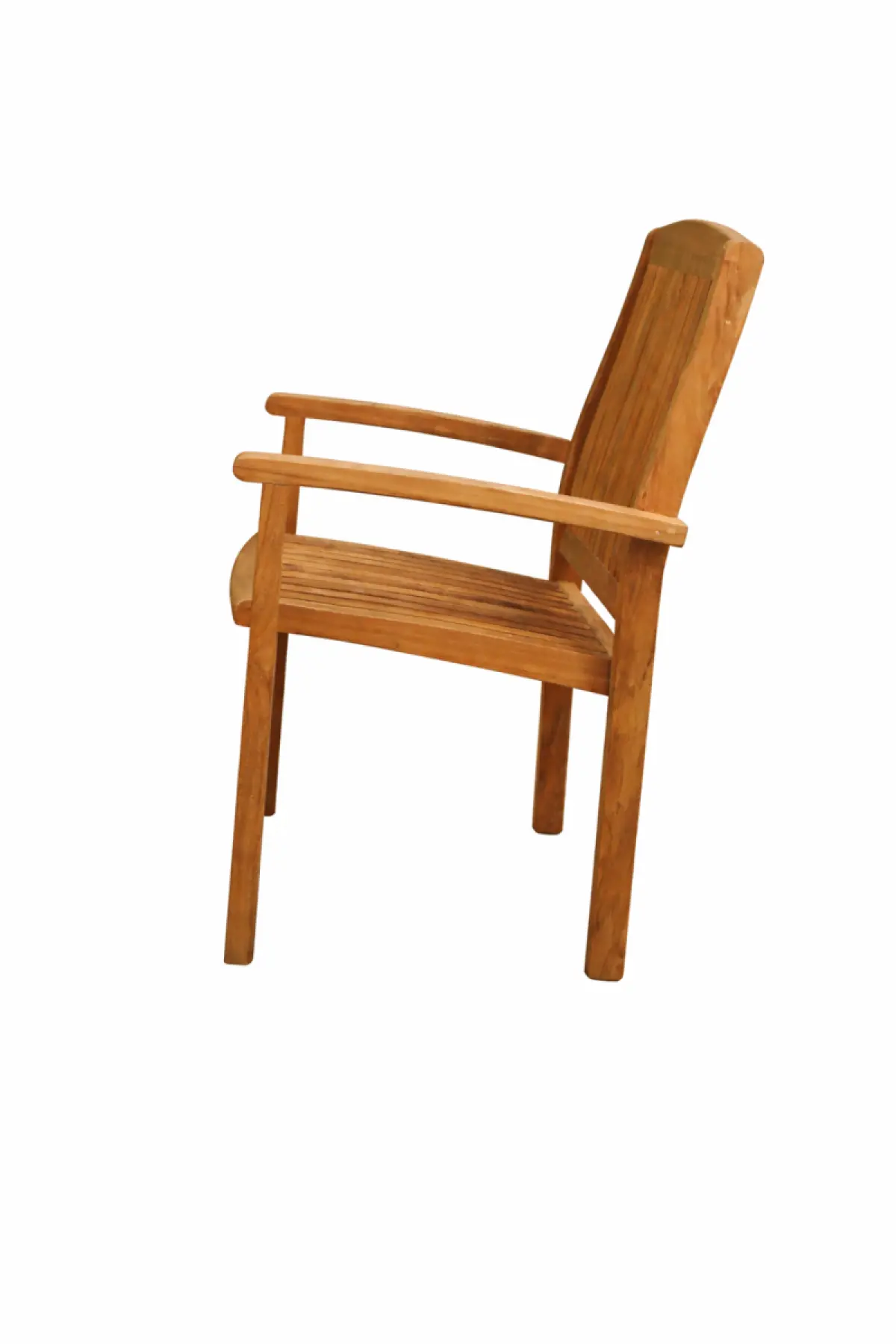 Stapelstuhl aus Teakholz Torino