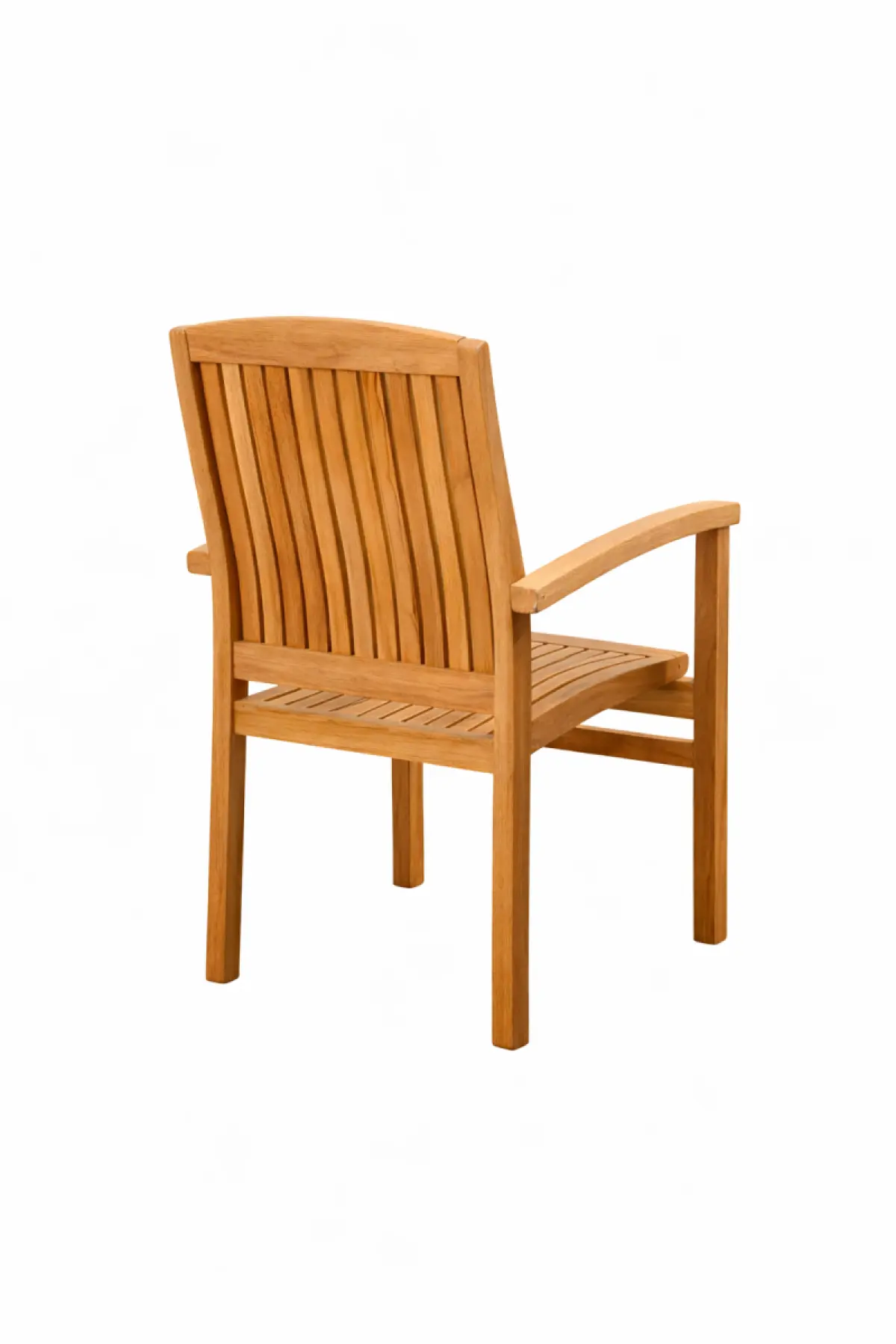 Stapelstuhl aus Teakholz Torino