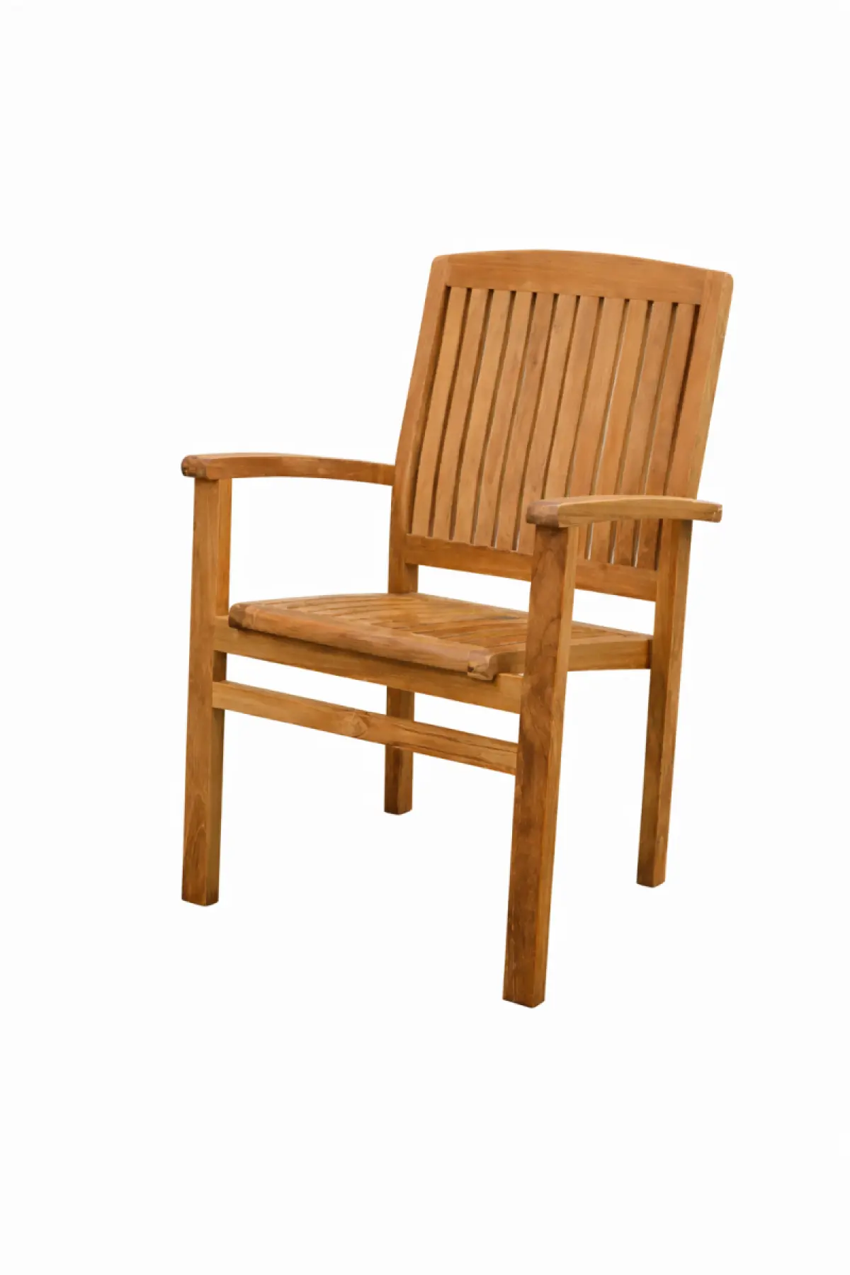 Stapelstuhl aus Teakholz Torino