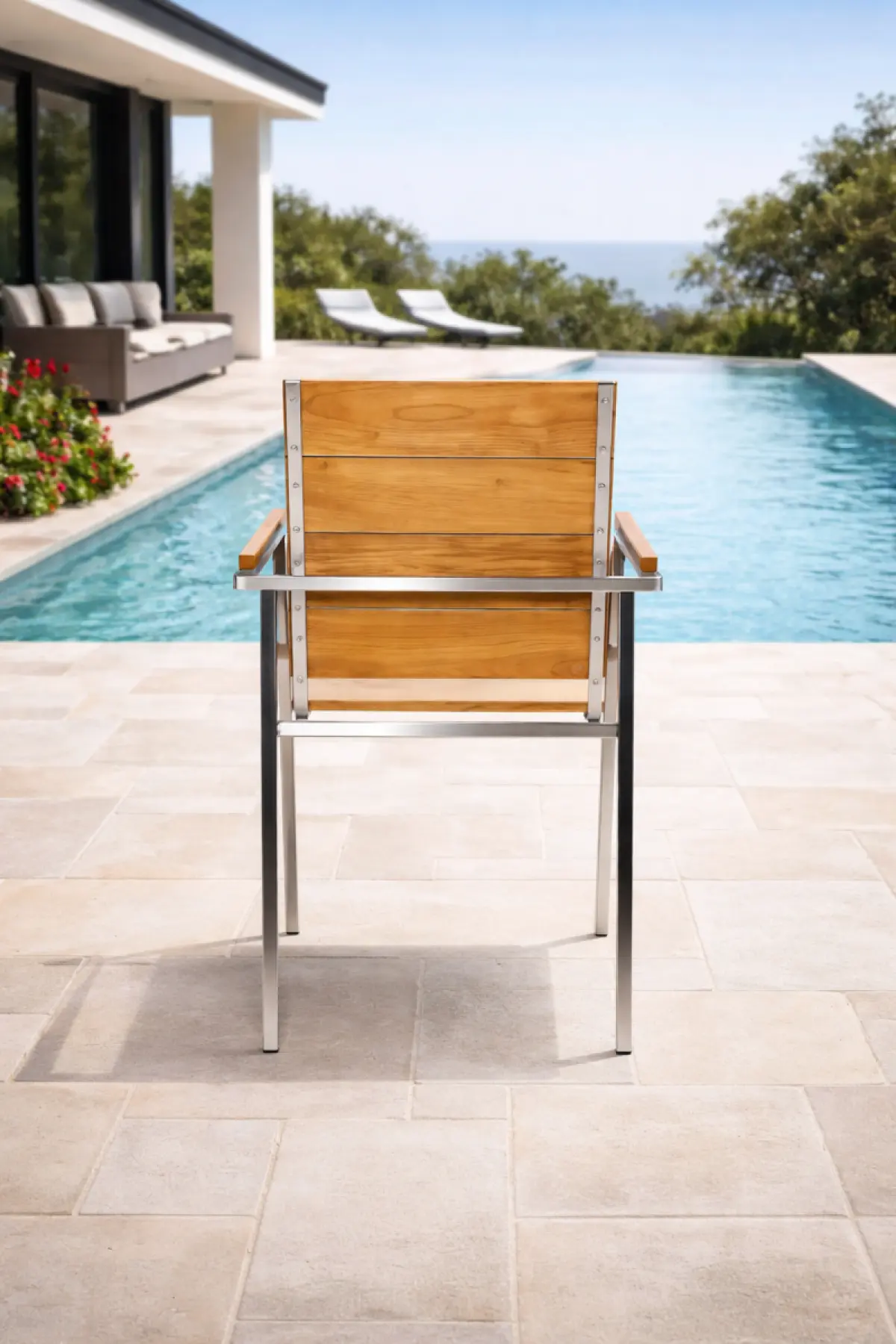 Stapelstuhl Kepa mit Arm