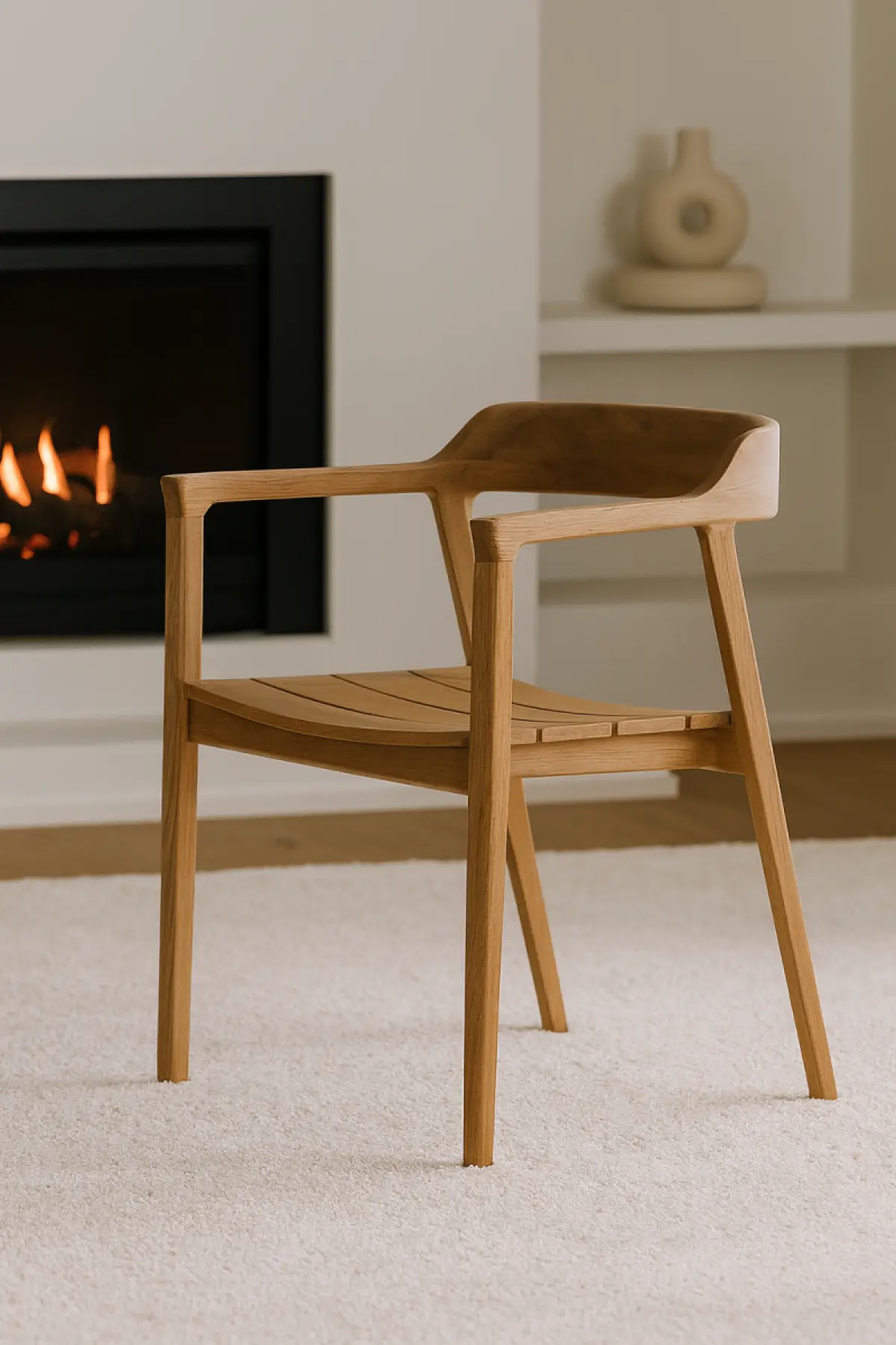 Stuhl Memoli aus Teakholz