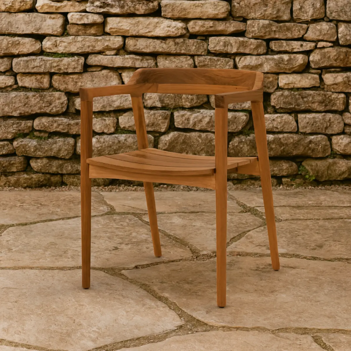 Stuhl Memoli aus Teakholz