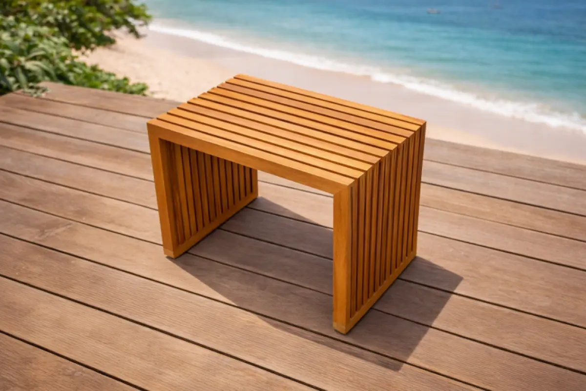Teak Hocker-Tisch Verona