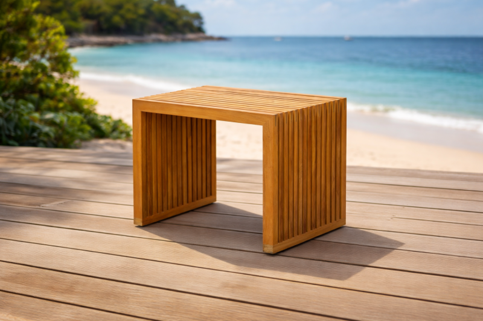 Teak Hocker-Tisch Verona