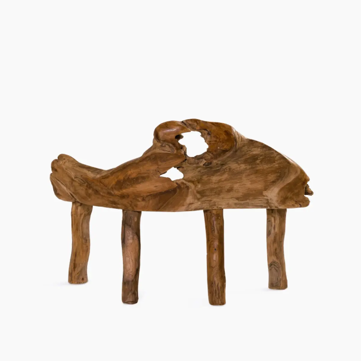 Teak Wurzelbank Almata