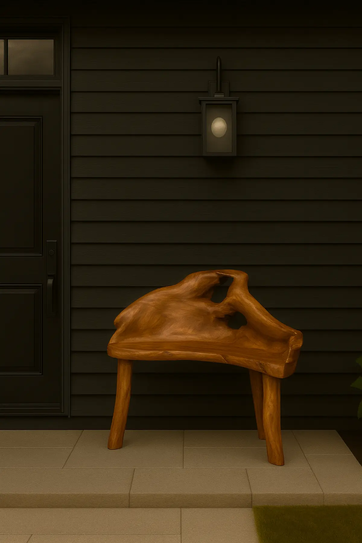 Teak Wurzelbank Almata