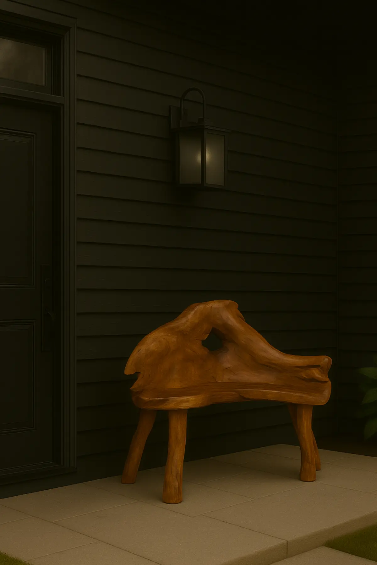 Teak Wurzelbank Almata