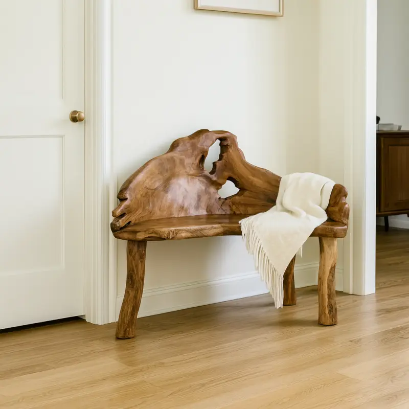 Teak Wurzelbank Almata