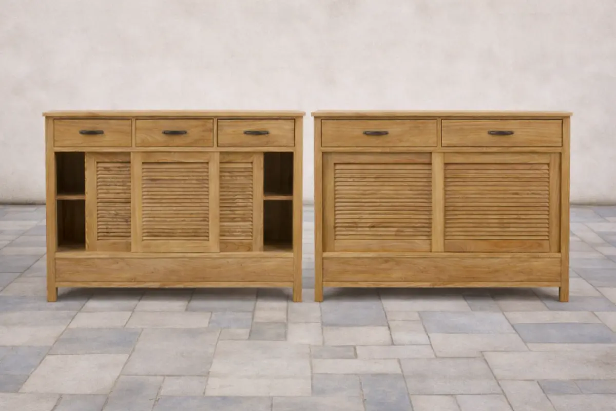 Teakholz Anrichte Temu