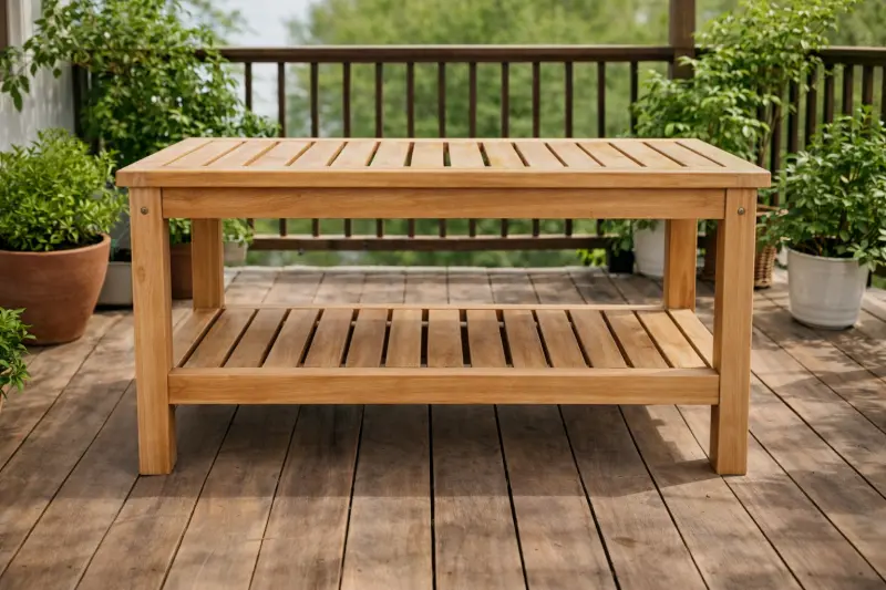 Teakholz Beistelltisch  Gora  XL