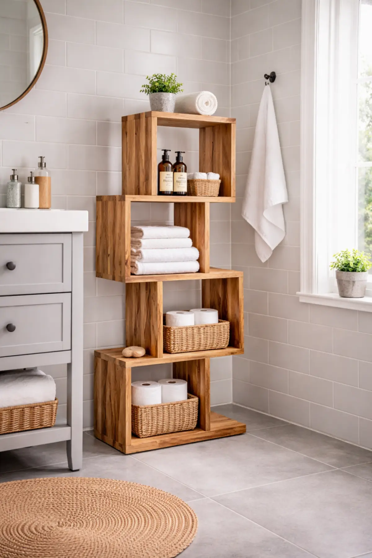 Teakholz Bücherregal Ida