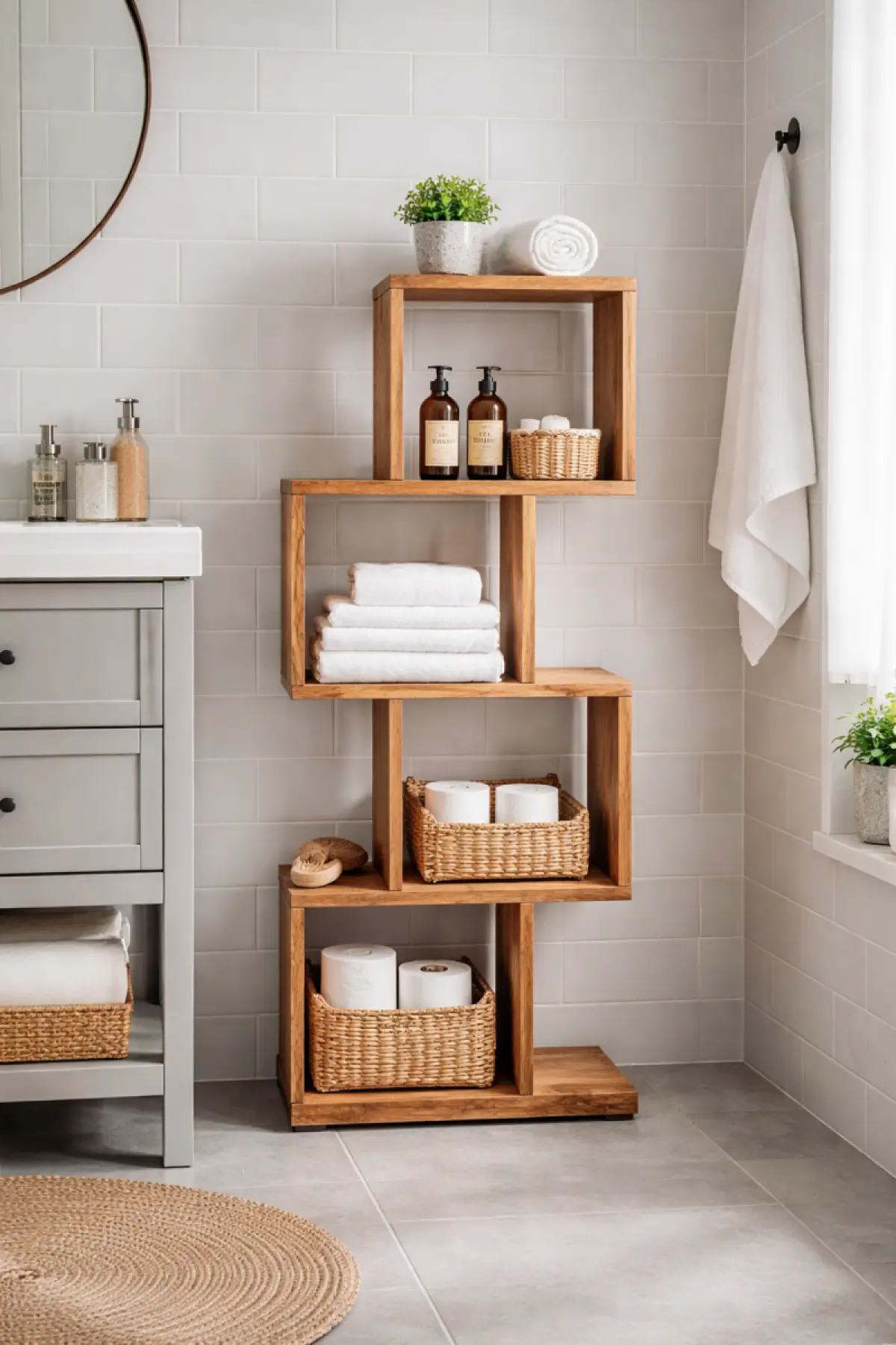 Teakholz Bücherregal Ida