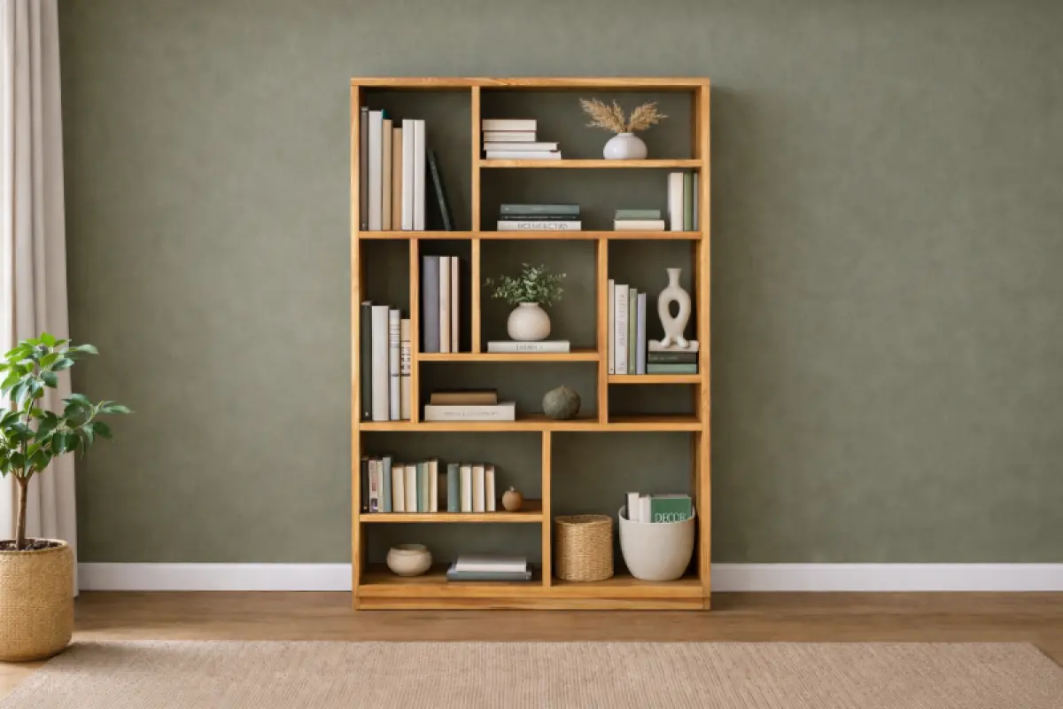 Teakholz Bücherregal Kutu