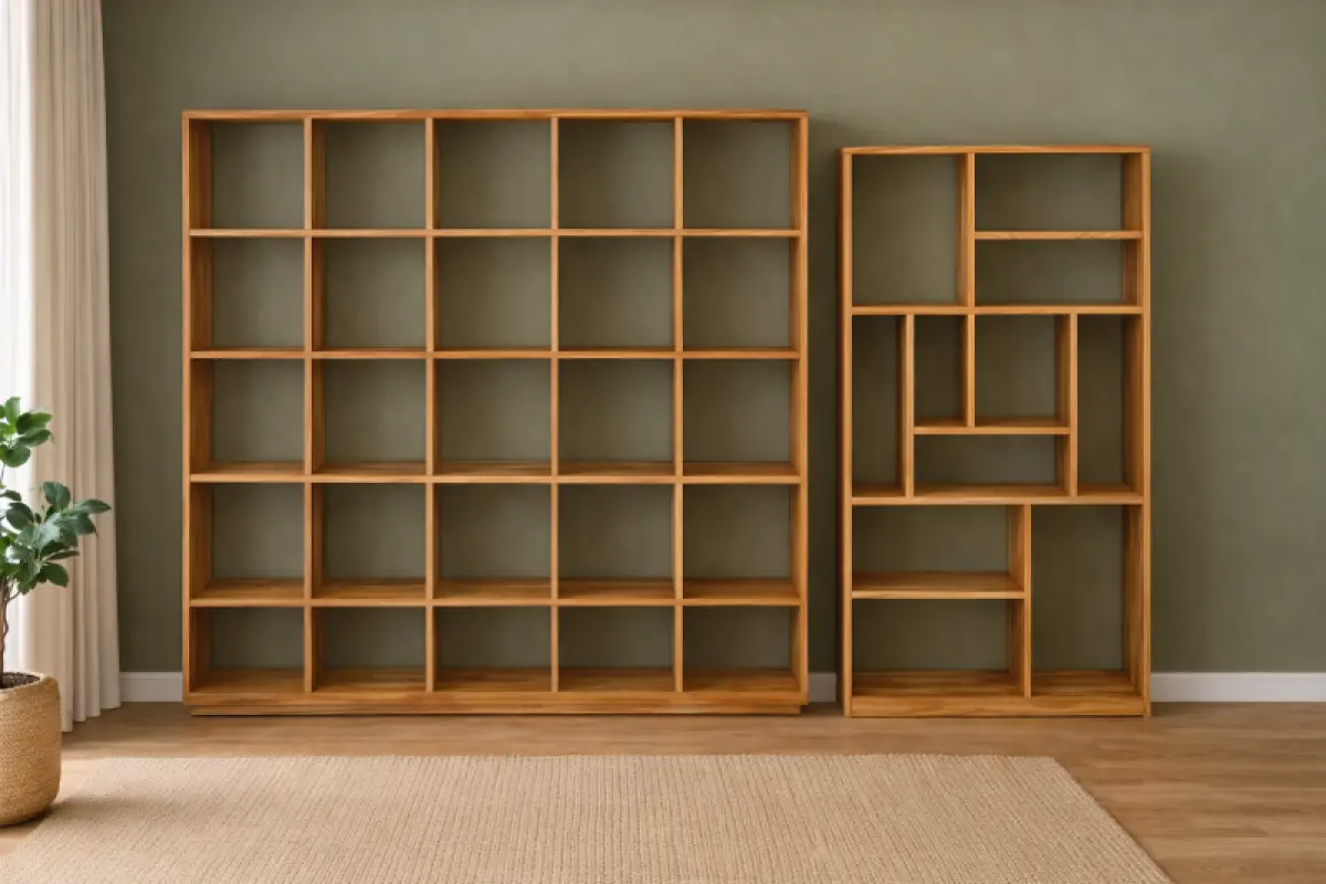 Teakholz Bücherregal Kutu