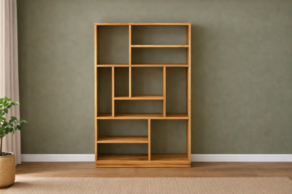 Teakholz Bücherregal Kutu