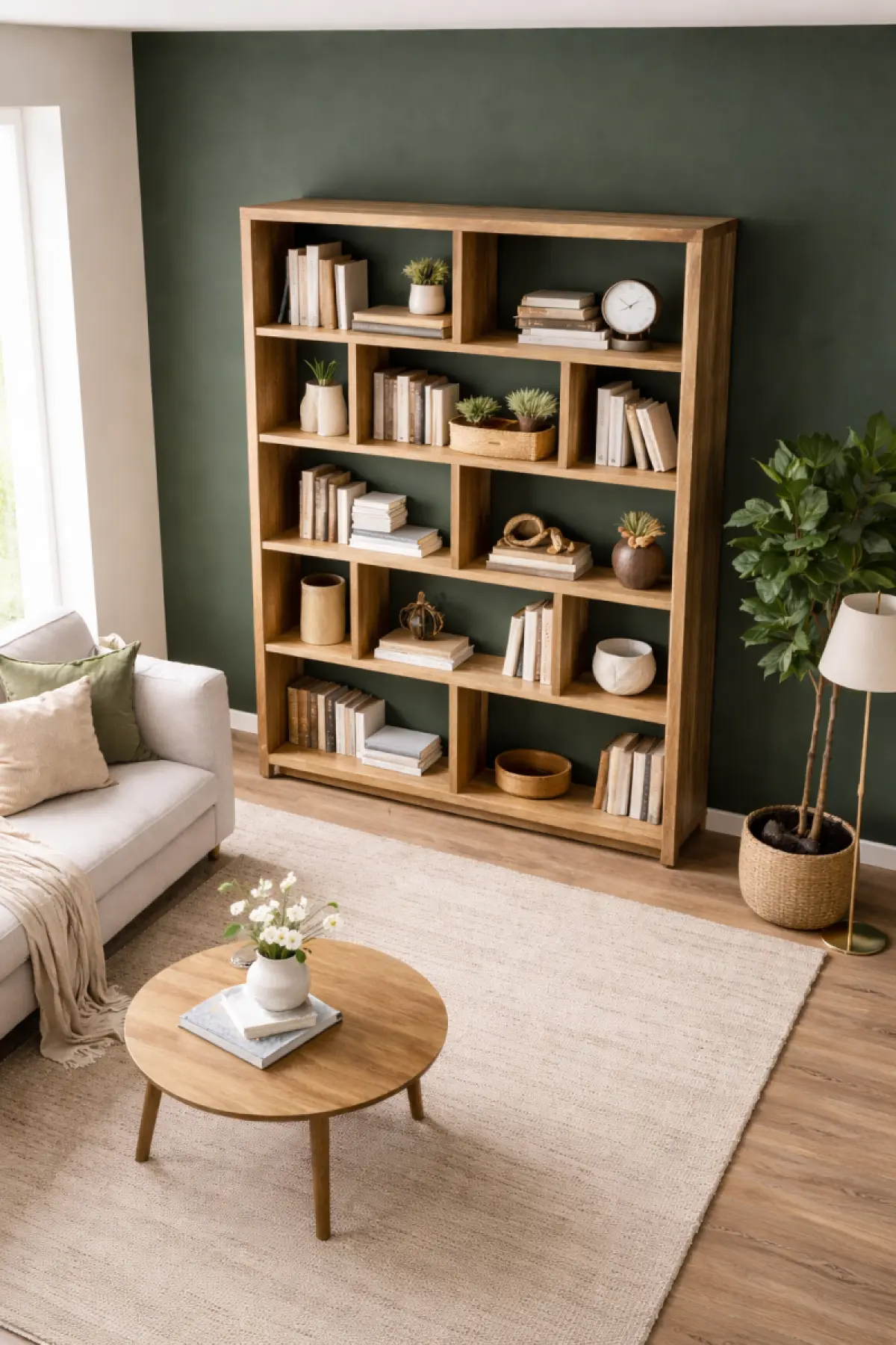 Teakholz Bücherregal Maya