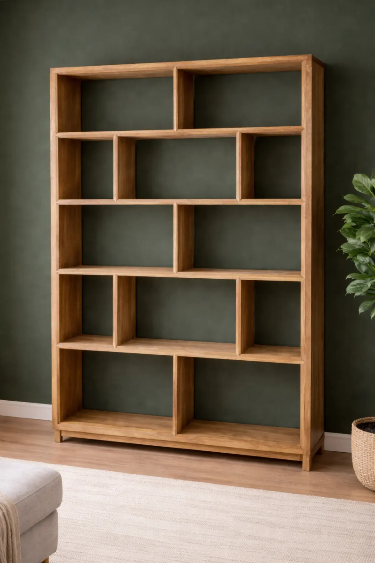 Teakholz Bücherregal Maya