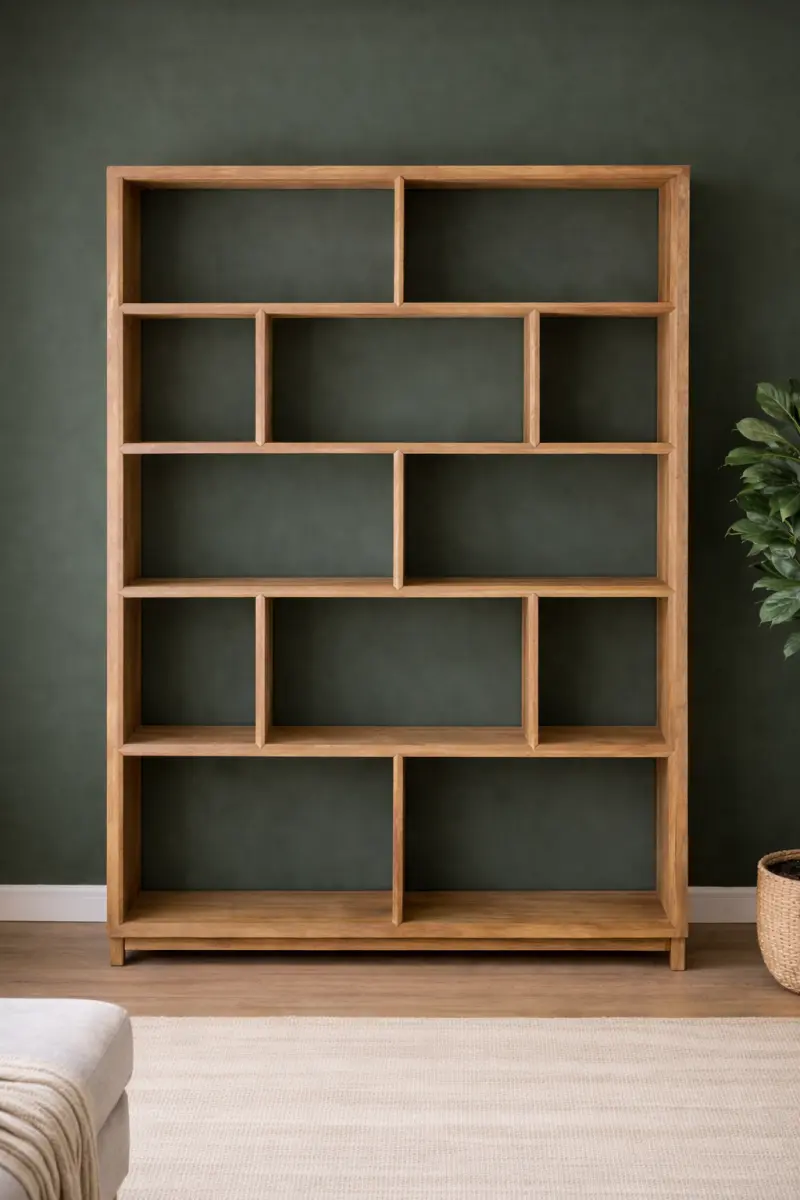Teakholz Bücherregal Maya